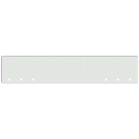 18 Inch Chrome Texas Boxed End Bumper With 6 M3-P3 Light Holes For Peterbilt 352, 359