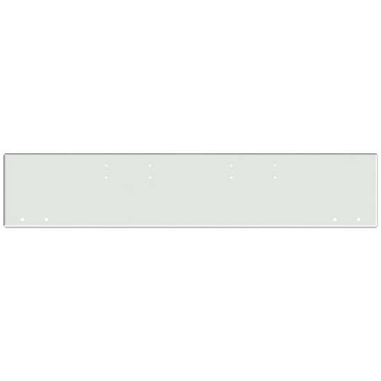 20 Inch Chrome American Eagle Boxed End Bumper With 4 Round 3/4 Inch Light Holes In Face And 1 Round 3/4 Inch Light Hole Each End For Peterbilt 352, 359