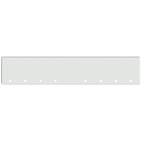 20 Inch Chrome American Eagle Boxed End Bumper With 8 M1- P1 Light Holes For Peterbilt 352, 359