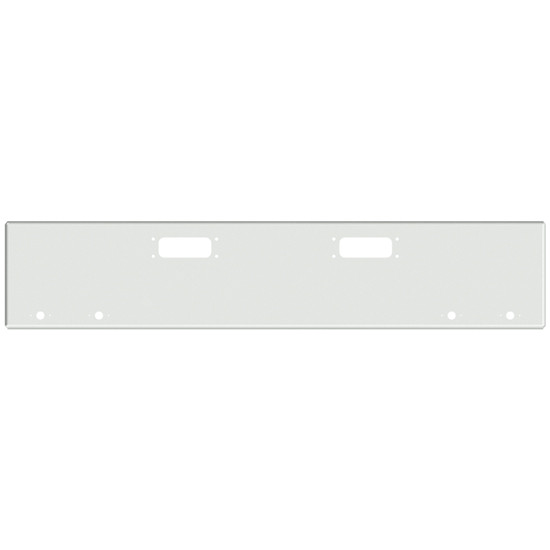 18 Inch Chrome American Eagle Boxed End Bumper With Tow And 4 M1- P1 Light Holes For Peterbilt 352, 359