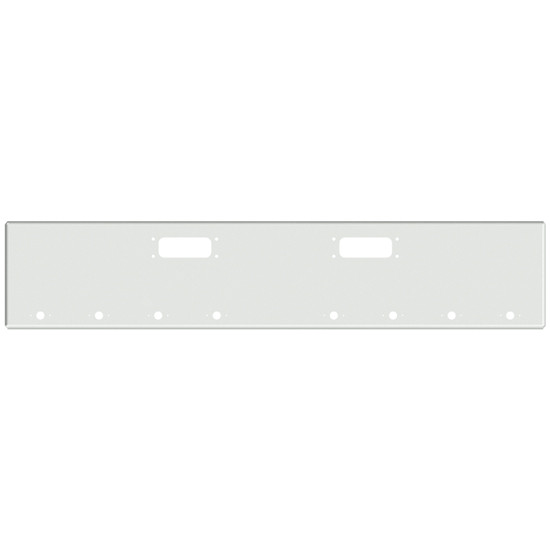 20 Inch Chrome American Eagle Boxed End Bumper With Tow And 8 M1- P1 Light Holes For Peterbilt 352, 359