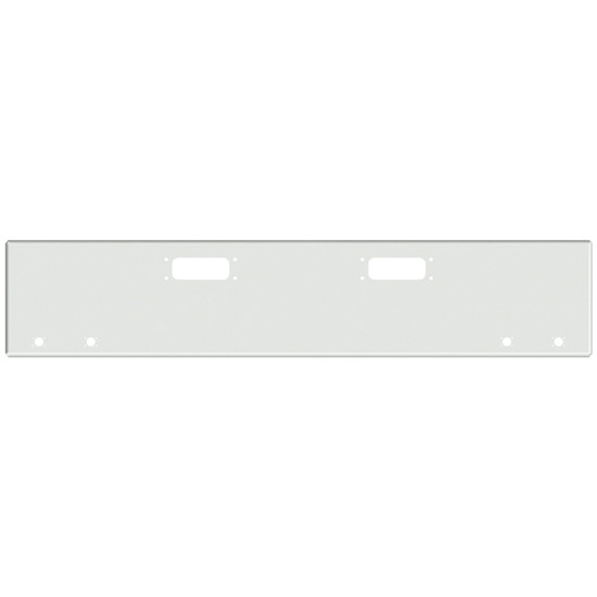 22 Inch Chrome American Eagle Boxed End Bumper With Tow And 4 M3- P3 Light Holes For Peterbilt 352, 359