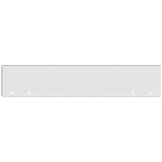 18 Inch Chrome Texas Boxed End Bumper With 4 M1 Light And Mount Holes For Peterbilt 357, 378, 379