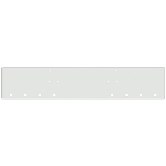 18 Inch Chrome Texas Boxed End Bumper With 8 M3-P3 Light Holes For Peterbilt 357, 378, 379