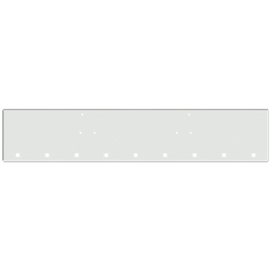 20 Inch Chrome Texas Boxed End Bumper With 9 M3 Light And Mount Holes For Peterbilt 357 SFA, 378 SFA, 379