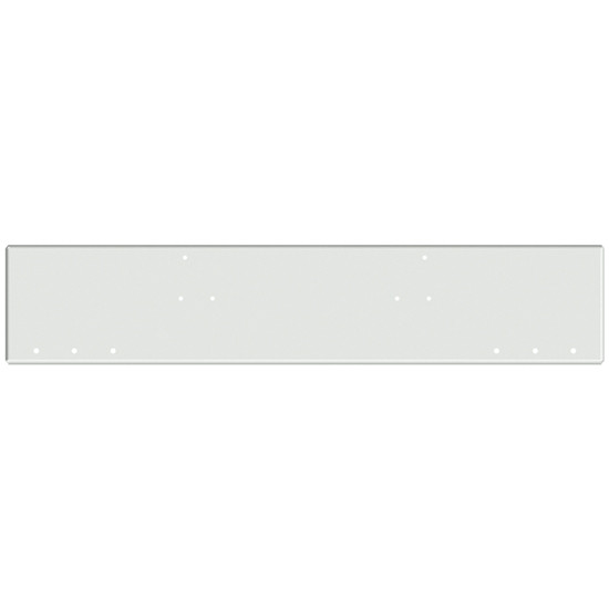 22 Inch Chrome Texas Boxed End Bumper With 6 Rnd 3/4 Inch Light Holes For Peterbilt 357 SFA, 378, 379