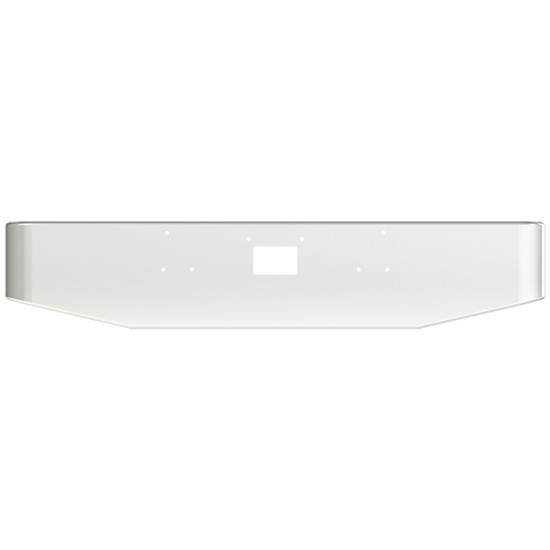 20 Inch Valley Chrome 22 To Stainless Steel Tapered Rolled End Bumper, With Tow Hole For Peterbilt 357, 378, And 379