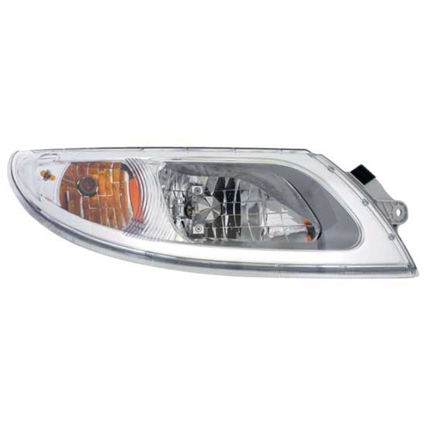 Chrome Headlight Assembly For International 4100, 4200, 4300, 4400, 8600 & DuraStar Passenger Side