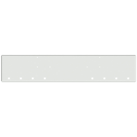 22 Inch Chrome Texas Boxed End Bumper With 8 M3- P3 Light Holes For Peterbilt 362