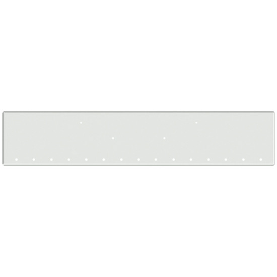 18 Inch Chrome Steel Texas Boxed End Bumper With 15 Rnd Front And Bulls Eye End Light Holes For Peterbilt 365, 367, 388, 389, 567, 589
