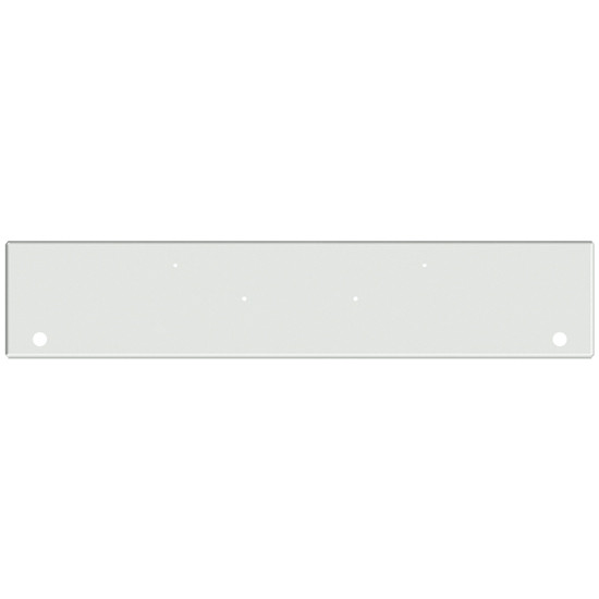 18 Inch Chrome Texas Boxed End Bumper With 2 Rnd 2 Inch And End Rnd 2 Inch Light Holes For Peterbilt 365, 367, 388, 389, 567, 589