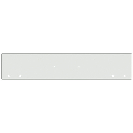 22 Inch Chrome American Eagle Boxed End Bumper With 4 M3- P3 Light Holes For Peterbilt 365, 367, 388, 389, 567, 589