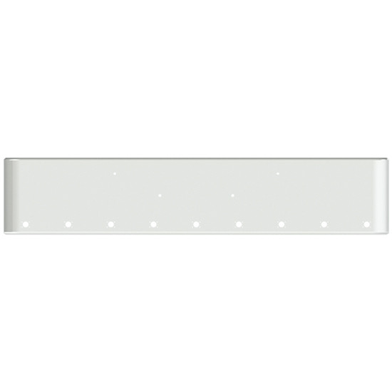 22 Inch Chrome American Eagle Rolled End Bumper With 9 M3- P3 Light Holes For Peterbilt 365, 367, 388, 389, 567, 589