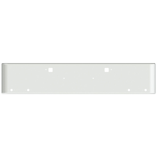 20 Inch Chrome American Eagle Rolled End Bumper With Tow And 4 M1- P1 Light Holes For Peterbilt 365, 367, 388, 389, 567, 589