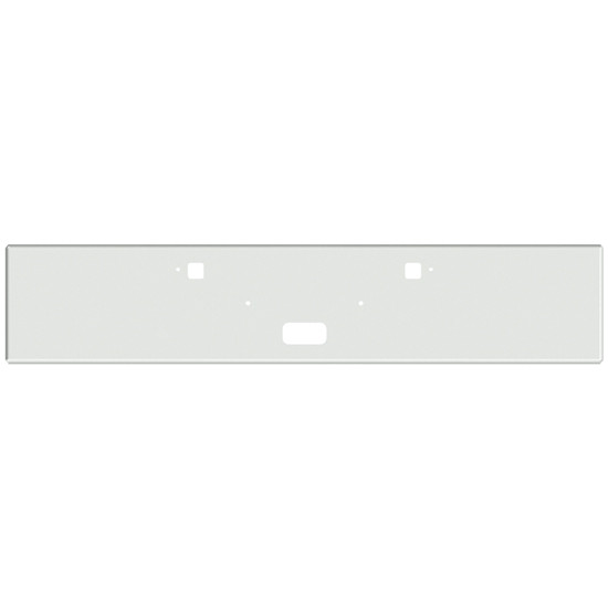 18 Inch Chrome American Eagle Boxed End Bumper With 8 Inch Ears, Step, Tow And 13 Granite Light Holes For Peterbilt 365, 367, 388, 389, 567,589