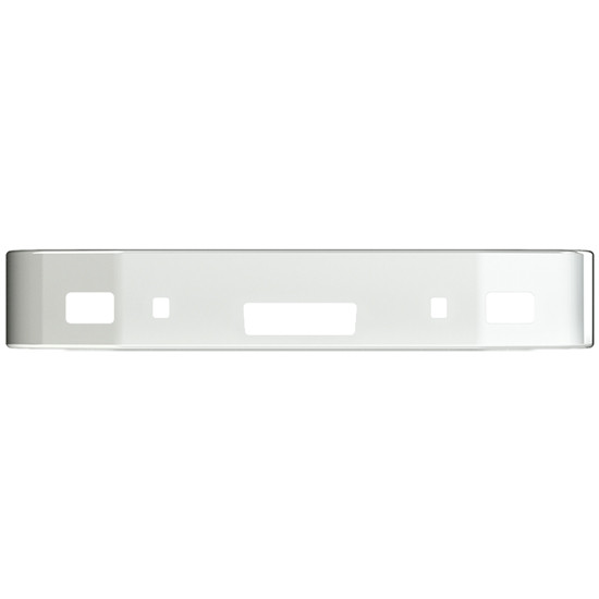 13 Inch Chrome Steel SBA Bumper W Tow, Pin, Fog, Light Holes And Vent Holes For Peterbilt 384, 386 SBA 2006-2016