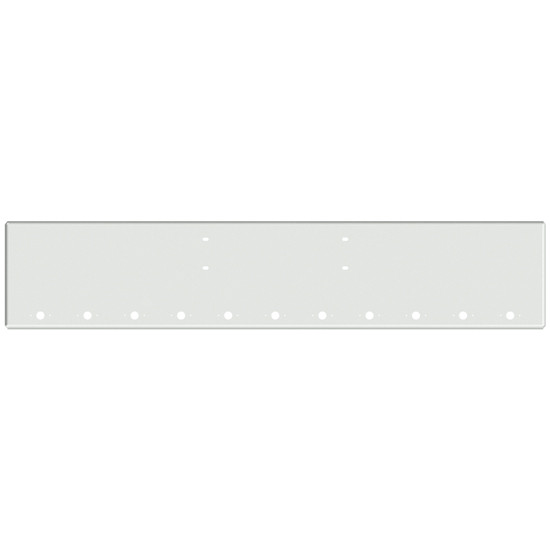 20 Inch Chrome Texas Boxed End Bumper With 11 M1- P1 Light Holes For Western Star 4900, 4964