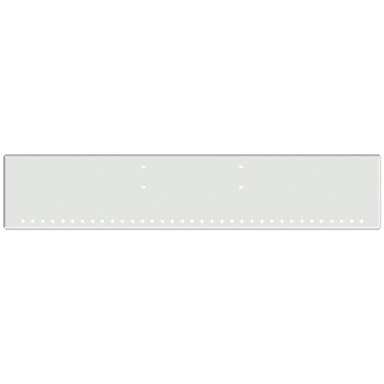 20 Inch Chrome American Eagle Boxed End Bumper With 35 Round 3/4 Inch Light Holes For Western Star 4900