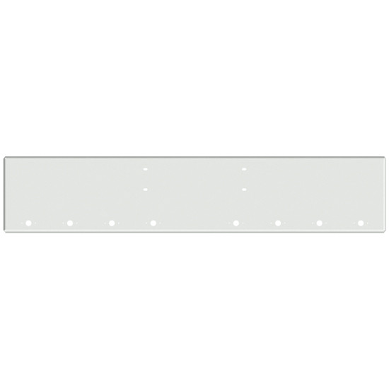 18 Inch Chrome American Eagle Boxed End Bumper With 8 M1- P1 Light Holes For Western Star 4900