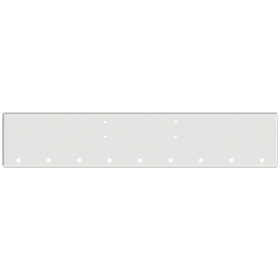 20 Inch Chrome American Eagle Boxed End Bumper With 9 M3- P3 Light Holes For Western Star 4900