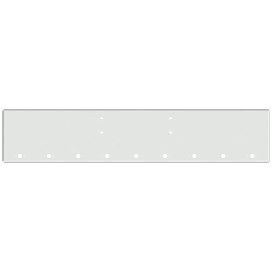 22 Inch Chrome American Eagle Boxed End Bumper With 9 M1- P1 Light Holes For Western Star 4900