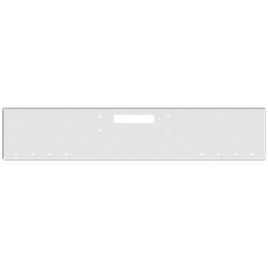 22 Inch Chrome Texas Boxed End Bumper With Tow, 8 Round 3/4 Inch Light Holes In Face And 1 Round 3/4 Inch Light Hole Each End For Western Star 4900Fa, 4900Sf, 4964