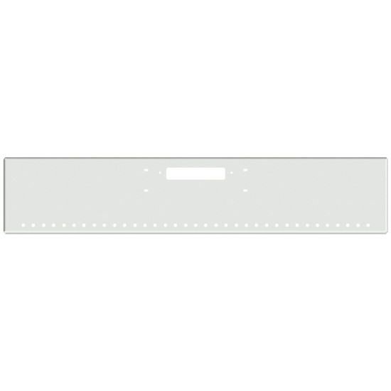 20 Inch Chrome American Eagle Boxed End Bumper With Tow, 35 Round 3/4 Inch Light Holes In Face And 1 Round 3/4 Inch Light Hole Each End For Western Star 4900