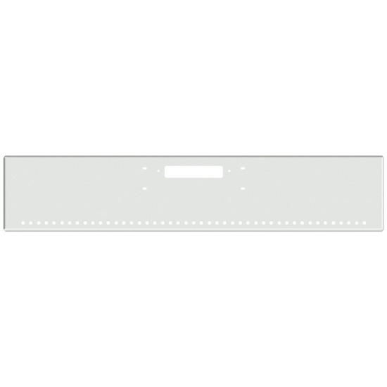 22 Inch Chrome American Eagle Boxed End Bumper With Tow And 45 Round 3/4 Inch Light Holes For Western Star 4900