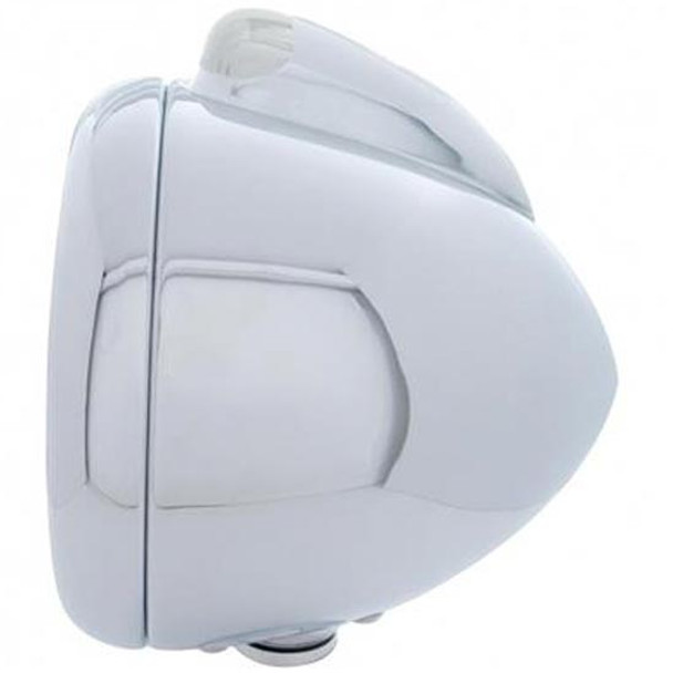 Stainless Guide 682-C Headlight W/ 34 Amber LED Position Light, Amber/Clear Dual Function Top Mount Light Stainless Guide 682-C Headlight W/ 34 Amber LED Position Light, Amber/Clear Dual Function Top Mount Light