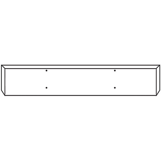 18 Inch Chrome Boxed American Eagle Bumper With Bolt Holes For Western Star 4700Sf