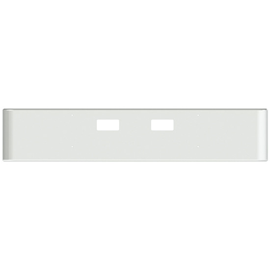 18 Inch Chrome Texas Rolled End Bumper With Step Holes For Western Star 4700Sf