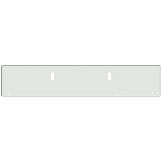 20 Inch Chrome American Eagle Boxed End Bumper With Tow And 2 Round 3/4 Inch Light Holes For Western Star 4700Sf