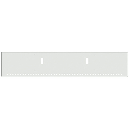20 Inch Chrome American Eagle Boxed End Bumper With Tow And 45 Round 3/4 Inch Light Holes For Western Star 4700Sf