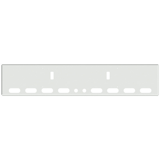 22 Inch Chrome American Eagle Boxed End Bumper With Tow, 8 Oval, 2 Round 2 Inch Light Holes In Face And 1 Round 2 Inch Light Hole Each End For Western Star 4700Sf