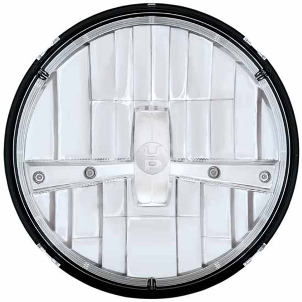 7 Inch Round High Power LED Dual Function Headlight With 5 Phillips Lumi LEDs - Chrome 7 Inch Round High Power LED Dual Function Headlight With 5 Phillips Lumi LEDs - Chrome