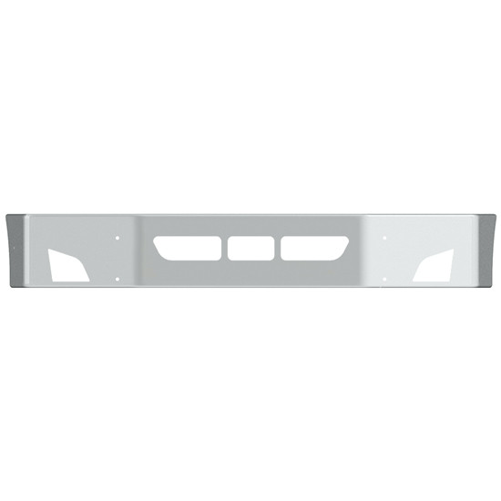 16 Inch Chrome Wrap Around Bumper With Vent And Fog Light Holes For Volvo Vnl Gen Iii 2018-2024