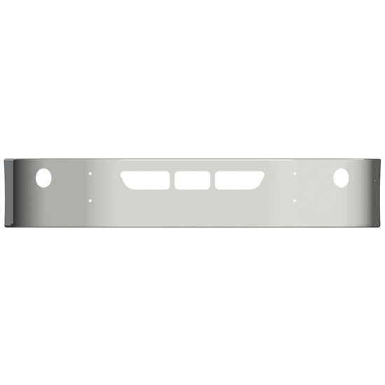 14 Inch Chrome Wrap Around Bumper With Vent And Fog Light Holes For Volvo Vnr SBA