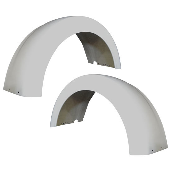 Durable 6.5 Inch Lip Fiberglass Front Fenders By Fibertech – Paintable
