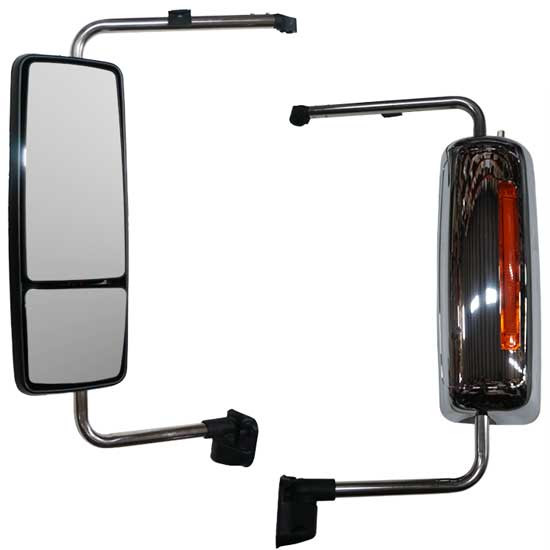 Bestfit Chrome Mirror Assembly With Brackets For International Prostar 2008-2018