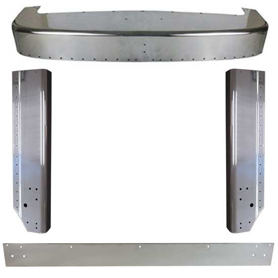 Bestfit Polished Aluminum Grille Surround Trim For Peterbilt 359 13-02766