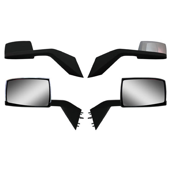 Bestfit Chrome Hood Mirror With Bracket For Volvo Vnl
