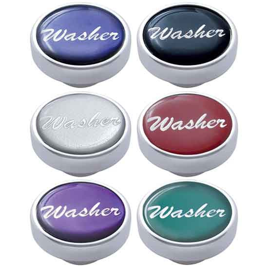 Chrome Washer Knob Replacement With Glossy Sticker
