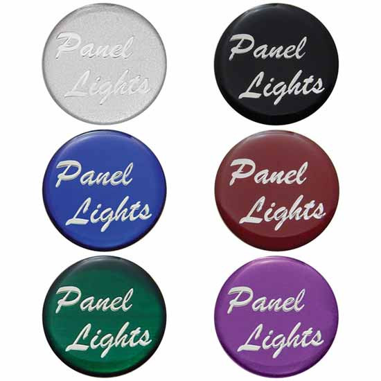 Glossy Panel Light Rnd Sticker For Small Dash Knob
