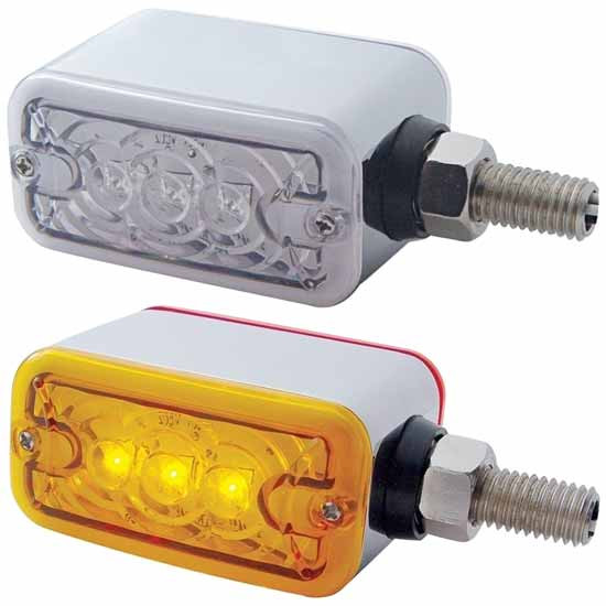 Amber/Red Led Double Face Clearance, Side Marker Light