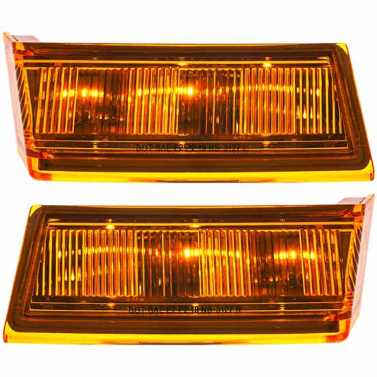 Amber 6 Diode Led Side Turn Signal Light For Freightliner Cascadia 2018-Newer
