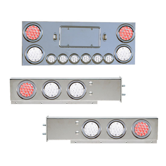 Rear Center Dual Revolution Led Light Panel And Bar Kit