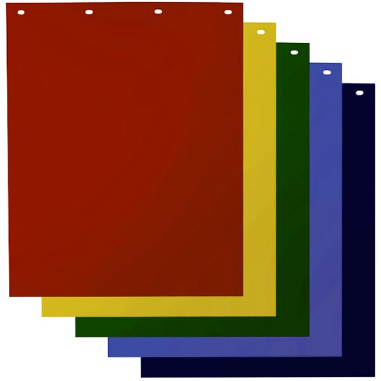 30 Inch Colored Ribbed Plastic Mud Flap 24 X