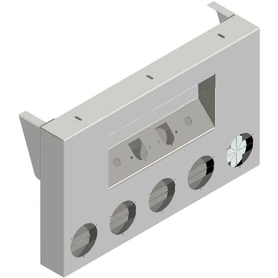 20 Inch Rear Center Panel Air Line Box 33 X Aluminum With Cutout Options