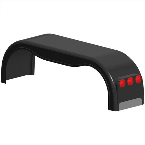 5 Inch Wti 101. Gel-Coat Fiberglass Full Fender With High Light Panel