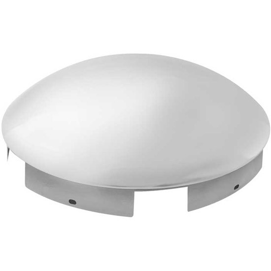 1 Inch Stainless Steel Dome Hubcap With 6 Notched In Lip